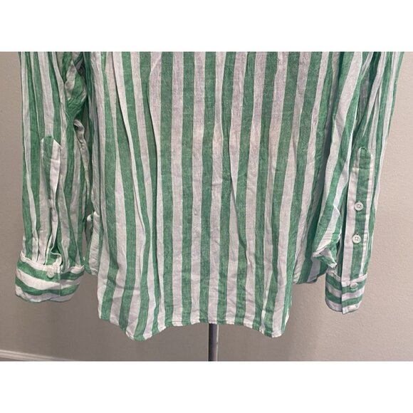 Sonoma Goods For Life blouse top Womens Size XXL Striped Button Down Long Sleeve - Picture 10 of 10